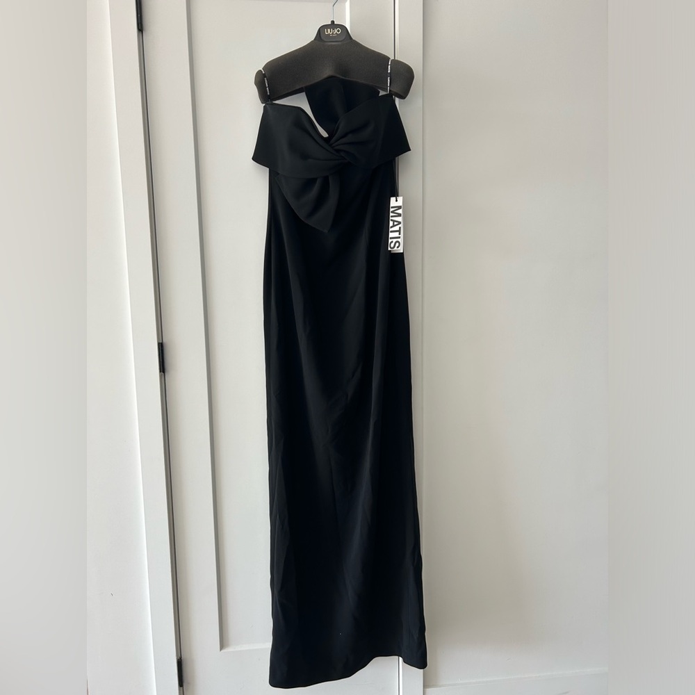 LUCIAN MATIS BLACK BOW GOWN / DRESS
